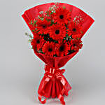 Ravishing Red Gerberas Bouquet Clay Diyas
