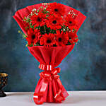 Red Elegance Gerbera Bouquet