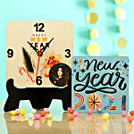 New Year Personalised Table Clock & Table Top