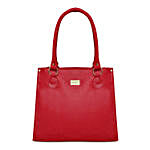 KLEIO Leatherette Shoulder Handbag Red