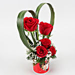Red Roses In Personalised In-Love Mug