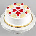 Pineapple With Hearts Cake Half Kg