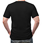 Personalised Black Cotton T Shirt- Small