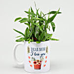 Two Layer Bamboo Plant In Mom I Love You Mug