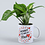 Money Plant In Mommy You Are My Heart Mug