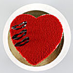 Red Velvet Heart Cake Half Kg