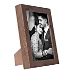 Personalised Brown Wooden Photo Frame