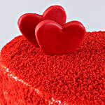 Sweet Red Heart Velvet Cake- 1 Kg