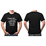 Why Fall In Love Unisex Black T-Shirt- Medium