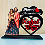 Personalised Anniversary Couple Cutout Table Top