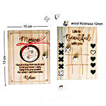 Personalised Engraved Wooden Tic Tac Toe