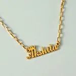 Personalised Name Crown Necklace