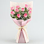 Dreamy Pink Roses Bouquet & Celebrations Box