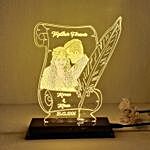 Personalised Love Letter Couple LED Lamp
