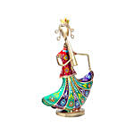 Musician Lady Showpiece Red & Green