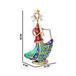 Musician Lady Showpiece Red & Green
