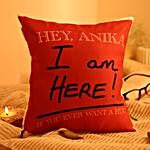Personalised I Am Here For A Hug Cushion