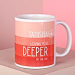 Personalised Loving You Deeper Mug