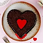Crimson Heart Chocolate Cake