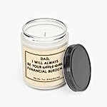 Dad Little Girl Mogra Scented Glass Jar Candle