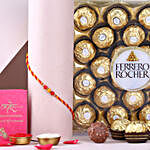 Sneh Beads Mauli Rakhi & Ferrero Rocher Box