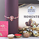 Sneh Devotional Ganesha Rakhi with Ferrero Rocher