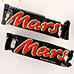 Sneh Kundan Rakhi Gift Set with Mars Chocolate