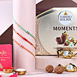 Sneh Timeless Pearl Rakhi Set & Ferrero Rocher Moments