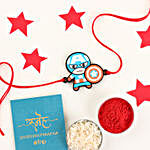 Captain America Rakhi & Puzzle Game Gift Set