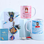 Sneh Blessed Bhaiya Bhabhi Rakhi & Cute Mug Set