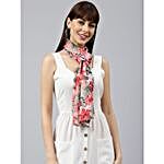 Floral Chiffon Printed Stole Gift Set