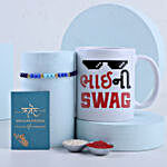 Sneh Rakhi With White Mug For Your Gujrati Brother