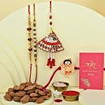 Sneh Family Rakhi Set & Premium Almonds
