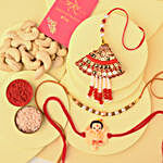 Sneh Festive Family Rakhi Set & Cashews Combo
