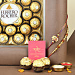 Sneh Devotional Rakhi Set & Ferrero Rocher Gift