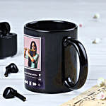 Personalised Photo Black Coffee Mug