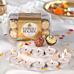 Diwali Shine Candle & Chocolate Bliss