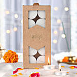 Diwali Shine Candle & Chocolate Bliss