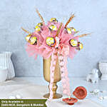 Blushing Rochers Diwali Gift Vase