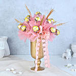Blushing Rochers Diwali Gift Vase