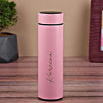 Personalised Temperature Hydration Bottle- Pink