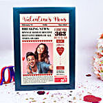 Forever Lovebirds Valentine News Frame