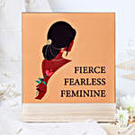 Fierce Fearless Feminine Women's Day Gift Frame