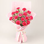 Make You Mine Carnations Bouquet & Ferrero Rocher Box