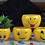 Emoji Emotions Orchid Pot Set
