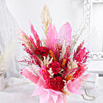 Blush Pink Dried Flower Arrangement