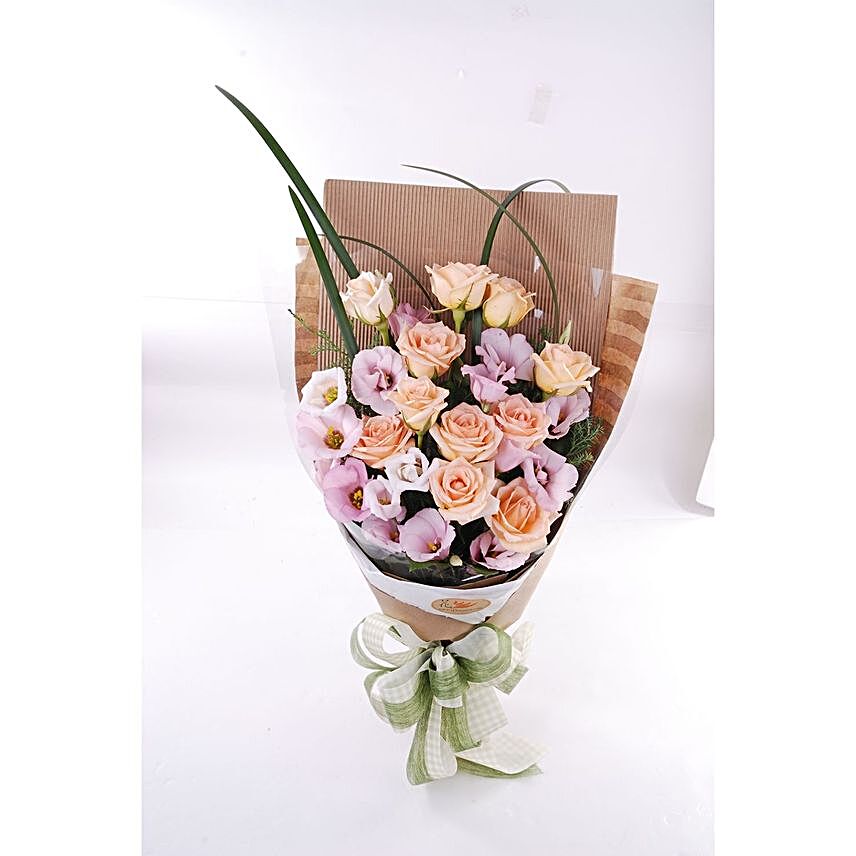 Premium Rose And Eustoma Bouquet