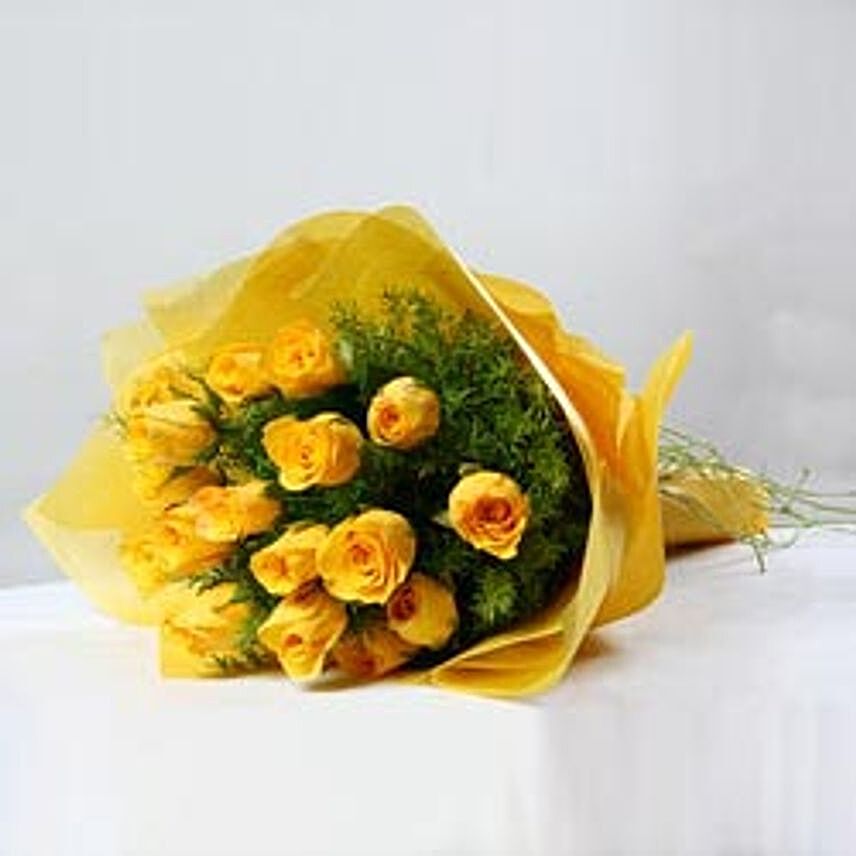 Mellow Yellow Rose Bouquet