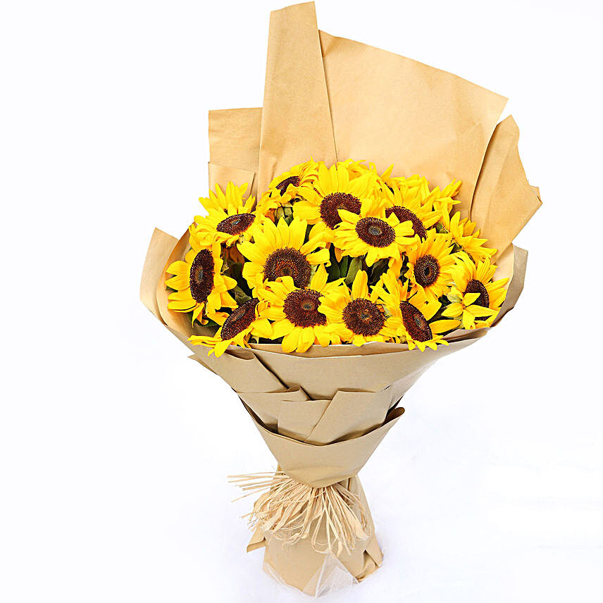 Sunny Hill 20 Sunflowers Bouquet