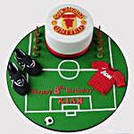 Manchester United Theme Chocolate Cake